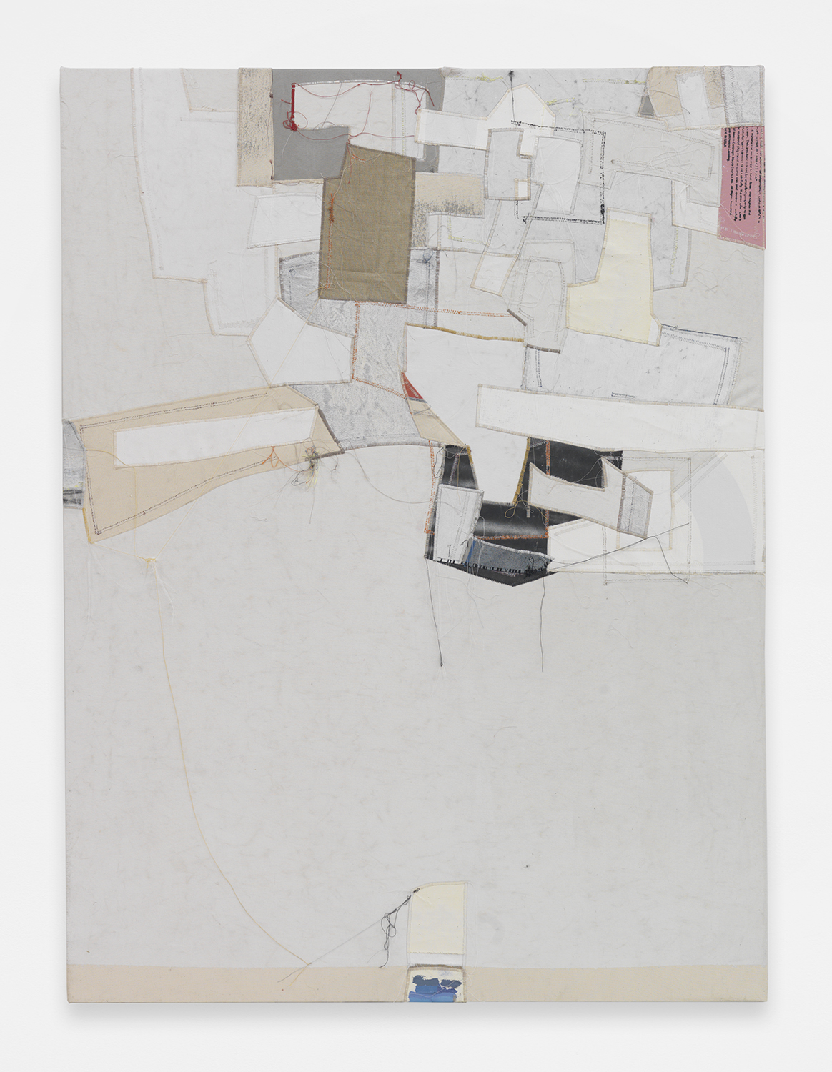 Jack Greer Edward , 2014 Canvas, thread and latex paint 89 x 52.75 inches