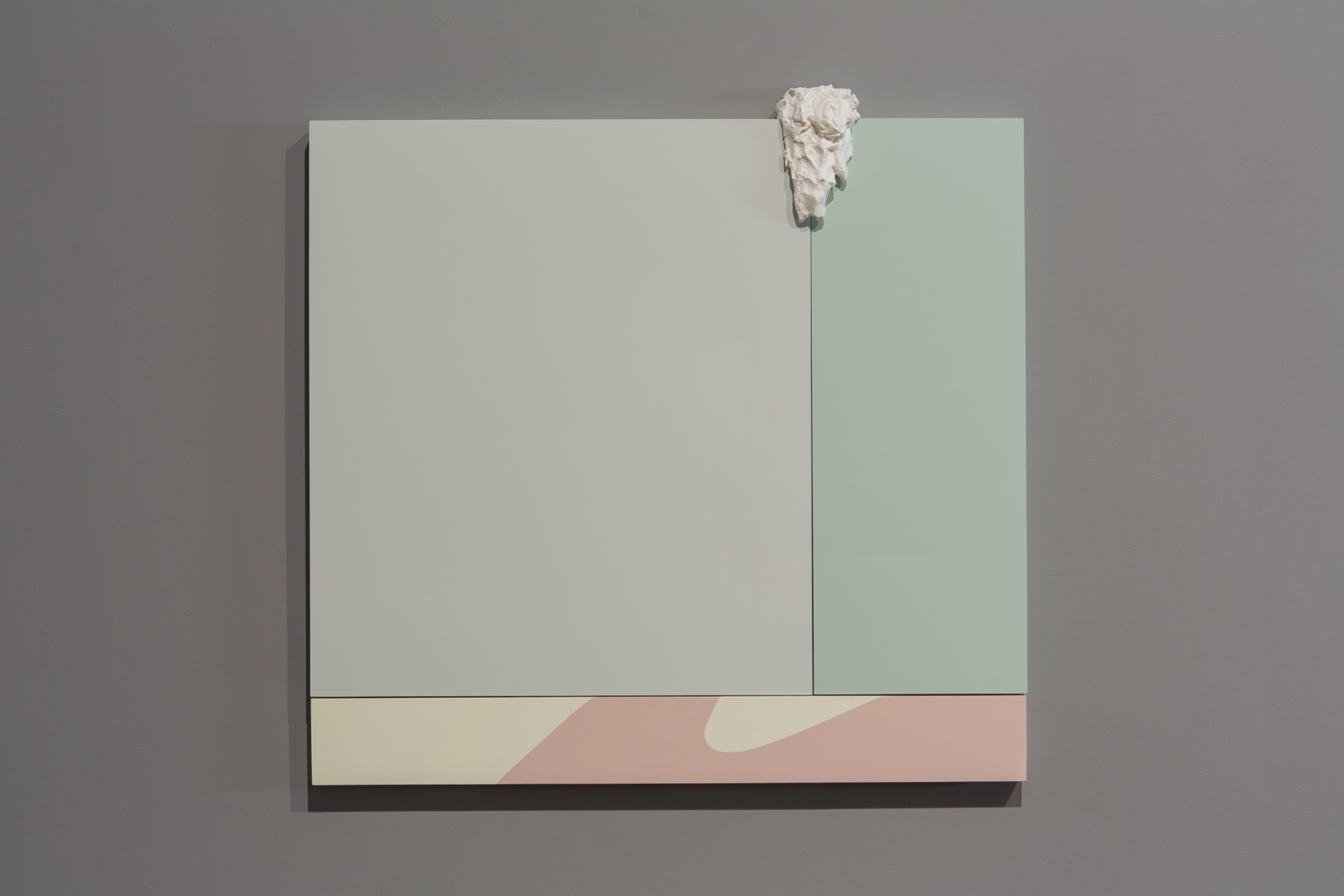 Alex Ito Ocean Waves (be yourself), 2014 Paint and plaster on wood panel 33 x 33.5 inches