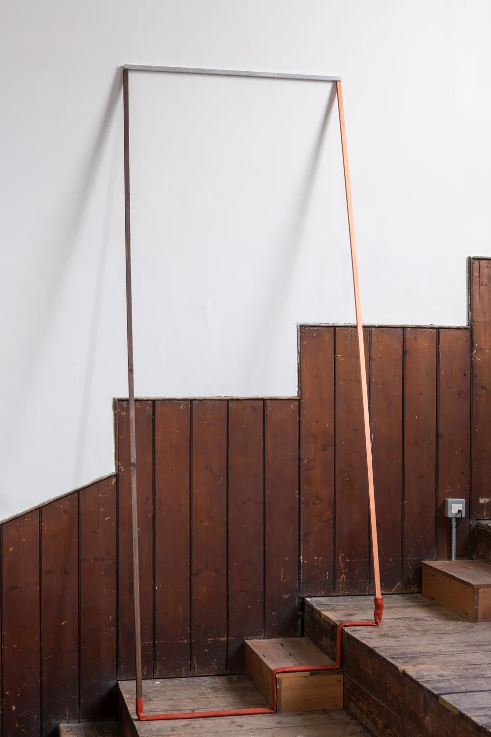 Zachary Susskind Buttress , 2015 Silicone, wood, ink, aluminum Dimensions variable
