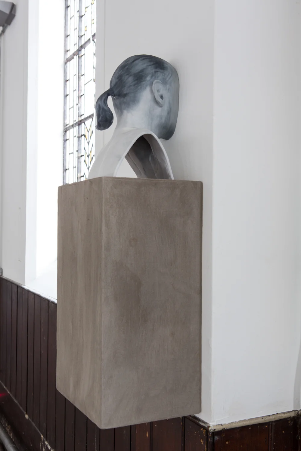 Zachary Susskind (CONFERENCE) Men of Words (2) , 2014 Pigmented plaster ZPrint, concrete 5 x 9 x 8 inches