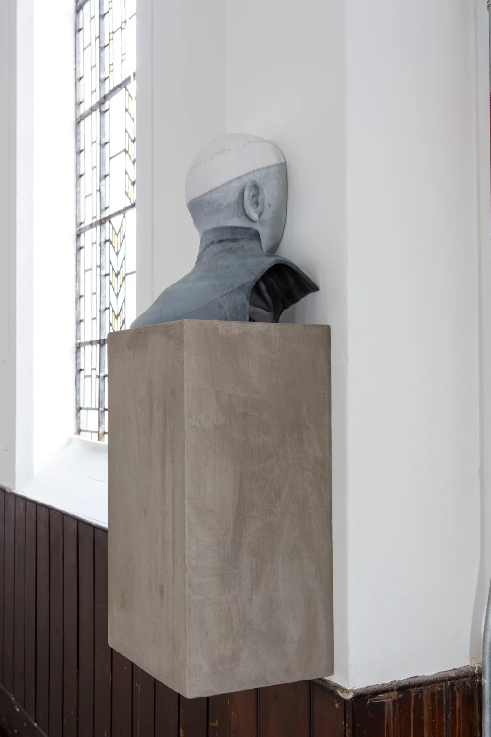 Zachary Susskind (CONFERENCE) Men of Words (3) , 2014 Pigmented plaster ZPrint, concrete 5 x 9 x 8 inches 