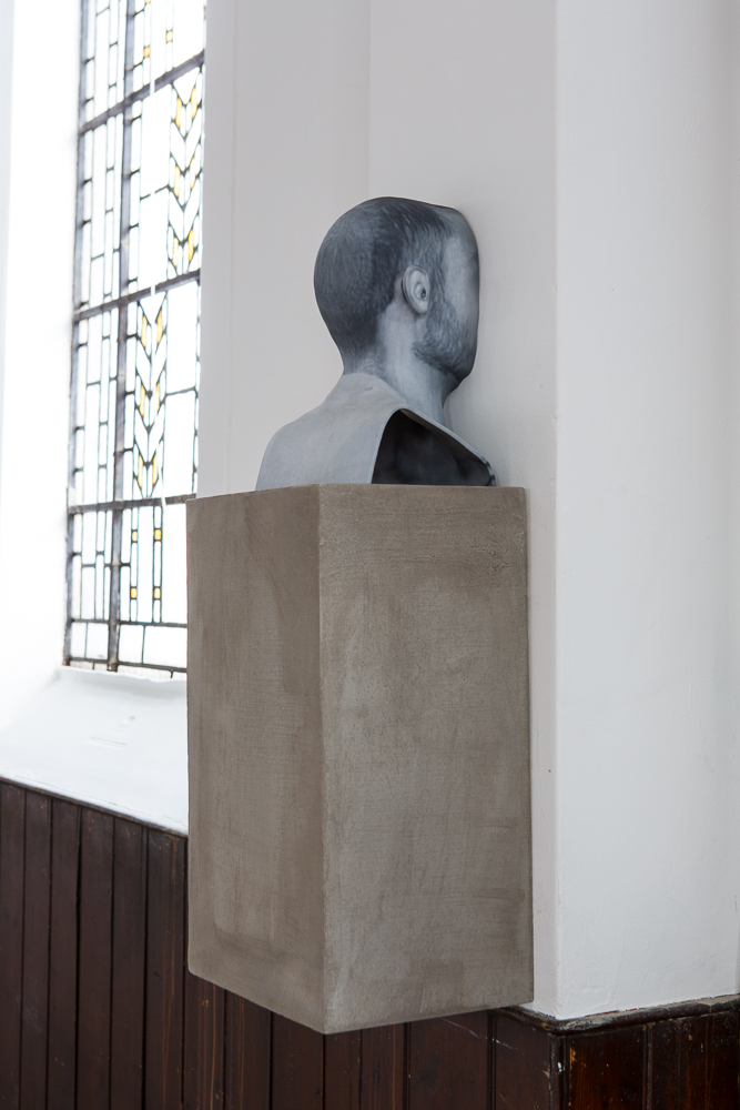 Zachary Susskind (CONFERENCE) Men of Words (4) , 2014 Pigmented plaster ZPrint, concrete 5 x 9 x 8 inches 