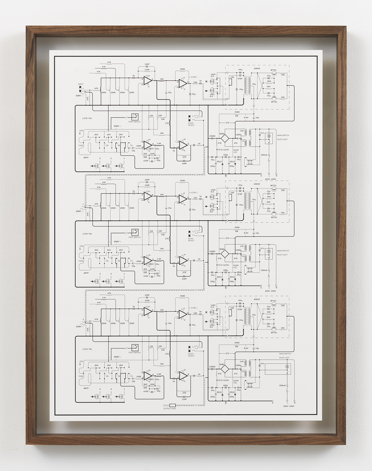 Copicat Cascade , 2015 Inkjet print in artist frame 33.75 x 25.75 inches