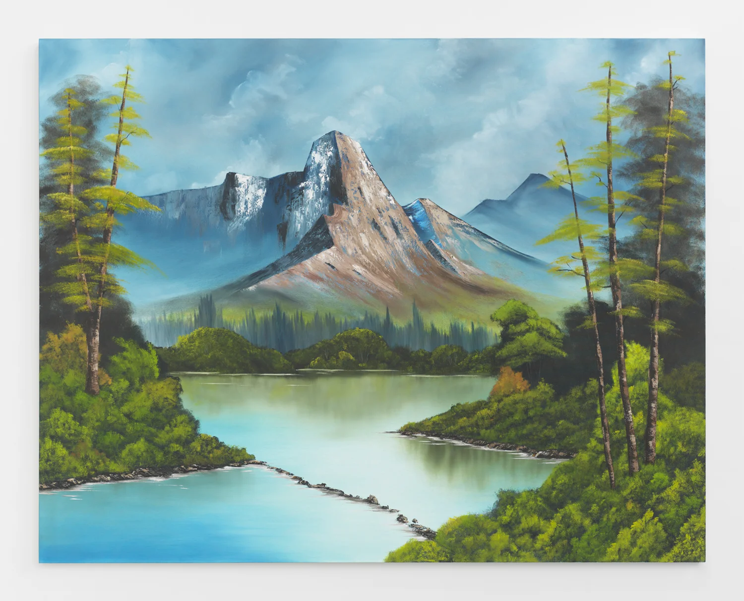 Mountain Cabin , 2015 Oil on canvas 66 x 84 inches 