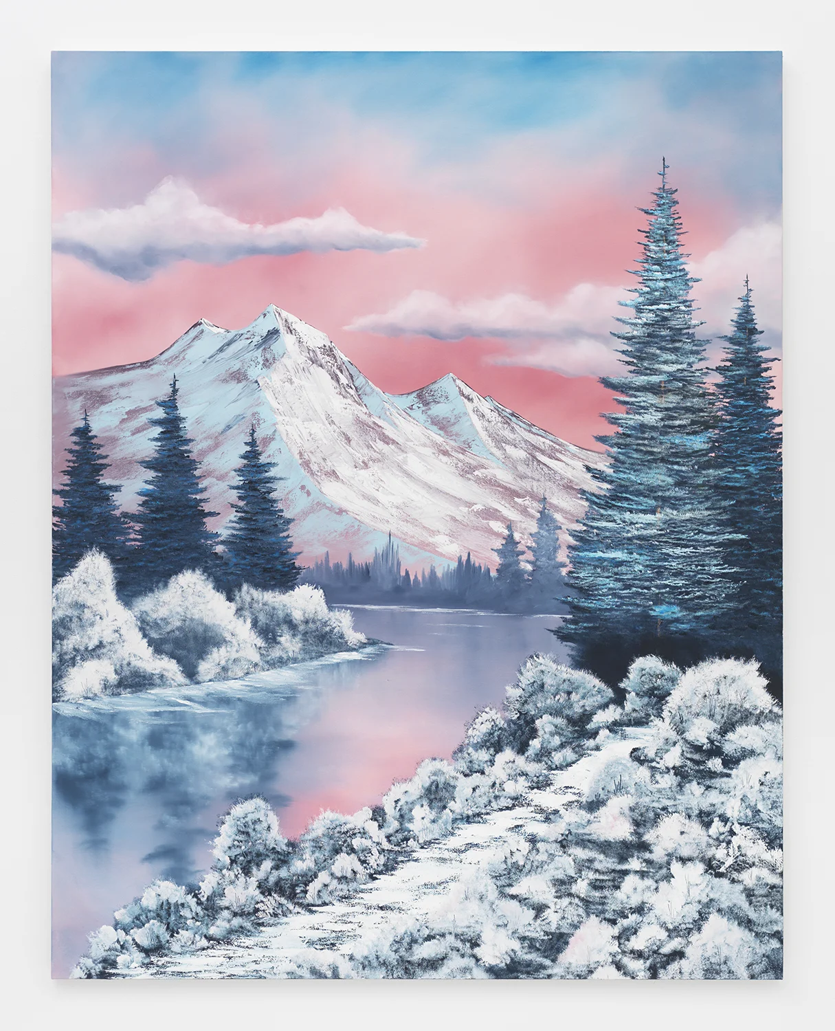 Winter Paradise , 2014 Oil on canvas 84 x 66 inches