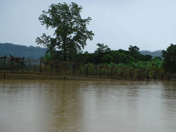 The Indo-Bangladeshi Barrier after heavy rains and flooding in 2007. | Photo courtesy of mis(ual).com