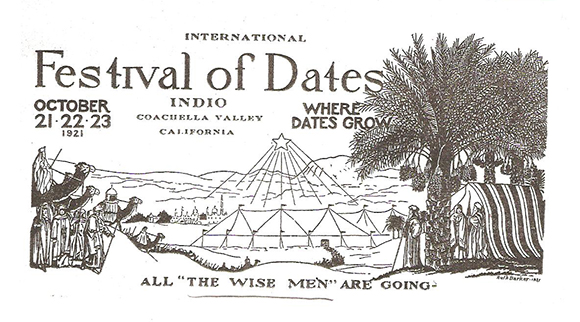 First International Festival of Dates Pamphlet, 1921 | Courtesy of the Coachella Valley History Museum