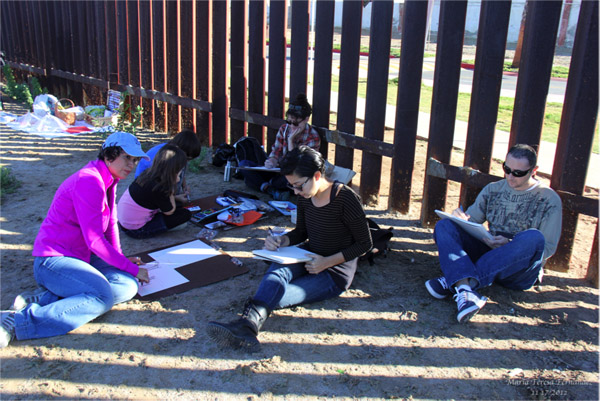 Draw-in at Border Field State Park, 2012. | Photo by Maria Teresa Fernandez
