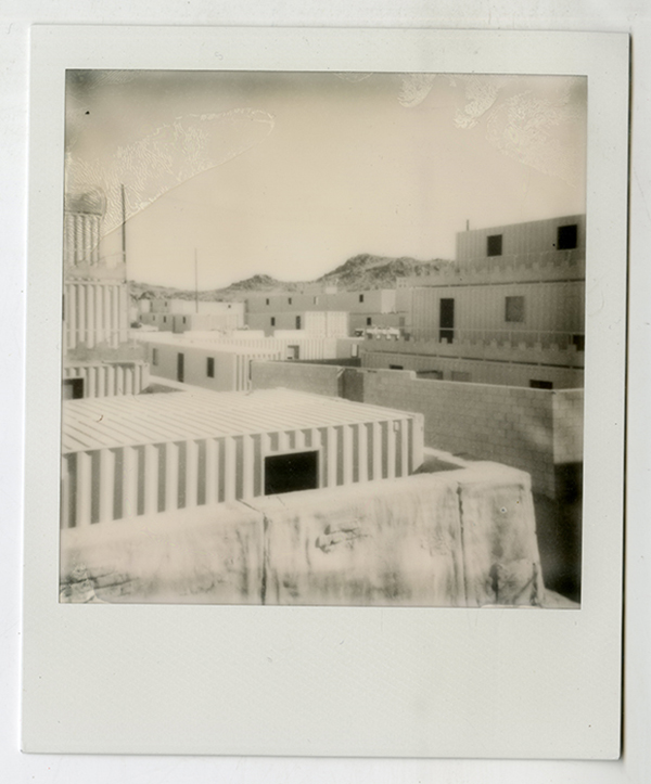 Twentynine Palms MCAGCC mock village. | Polaroid by Claudia Martinez Mansell, 2013