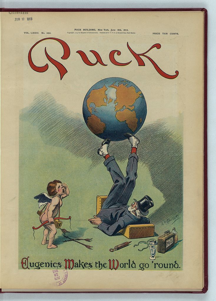 Eugenics on the cover of Puck, a humor magazine, 1913 | Library of Congress