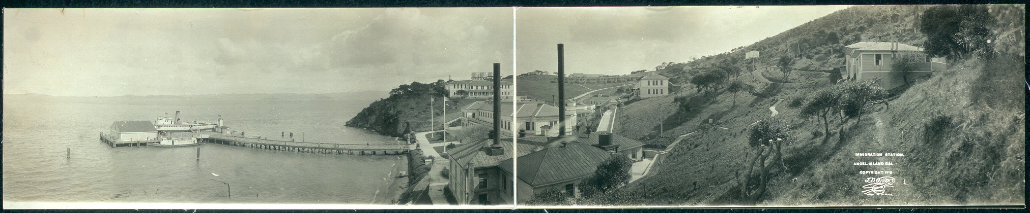 Immigration station, Angel Island, California, 1915 | Library of Congress