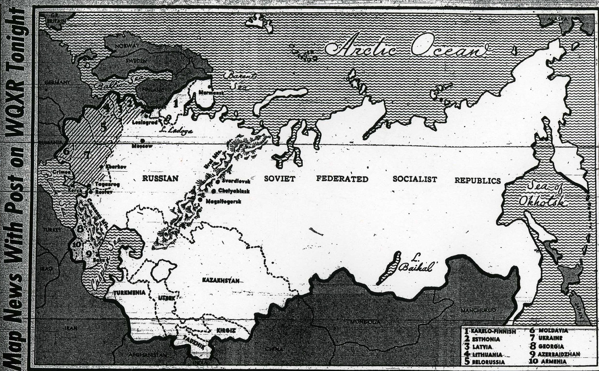 Figure 2 Map news 1942