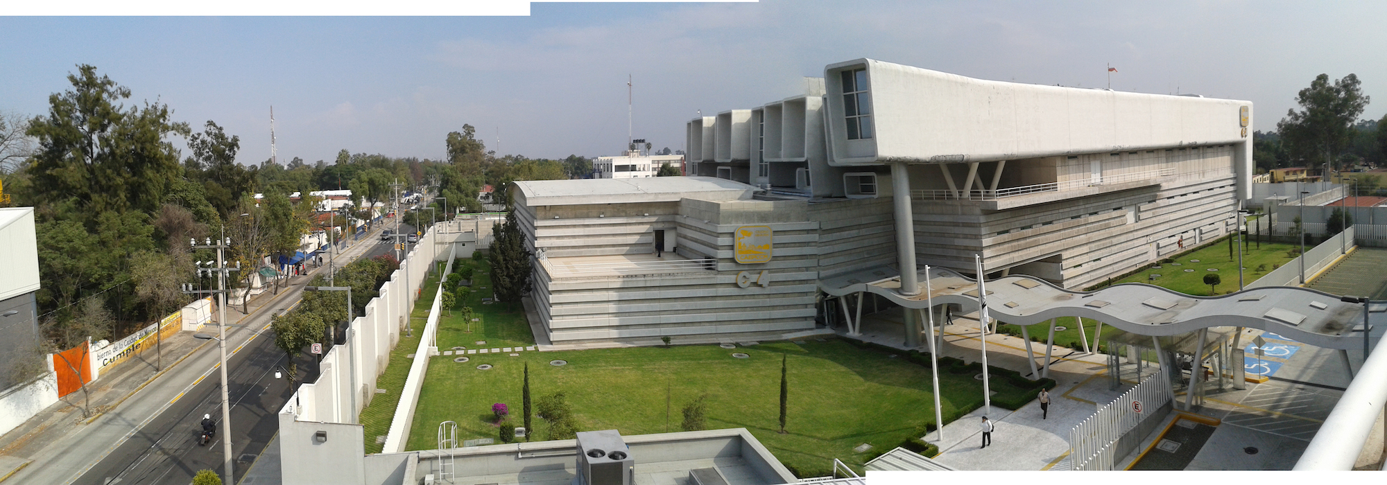 Fig. 3: Panoramic view of the C4i4 from the parking lot rooftop | photo by Paulina V. Pulido