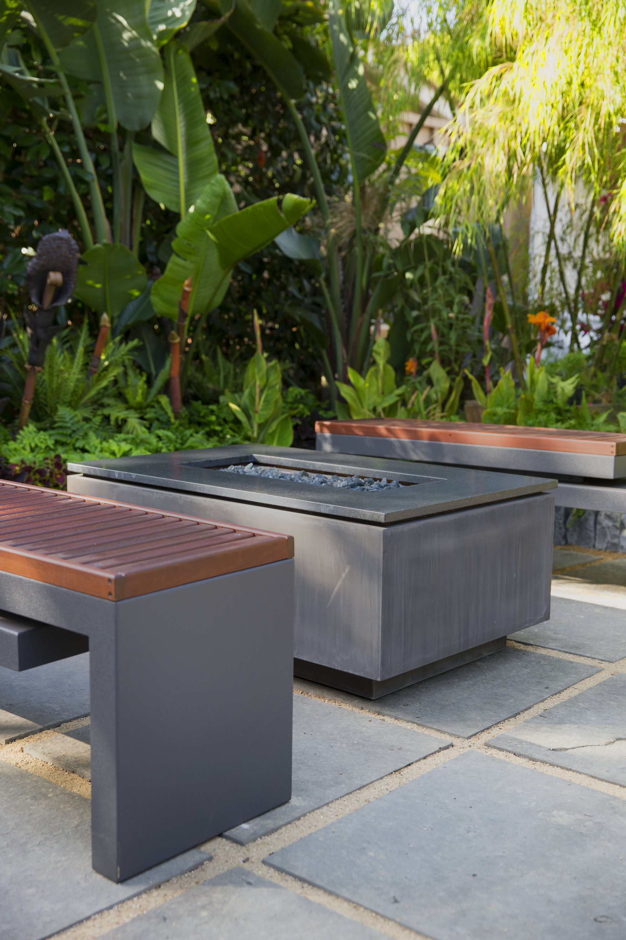 Ore Inc. firepit and canaliver benches