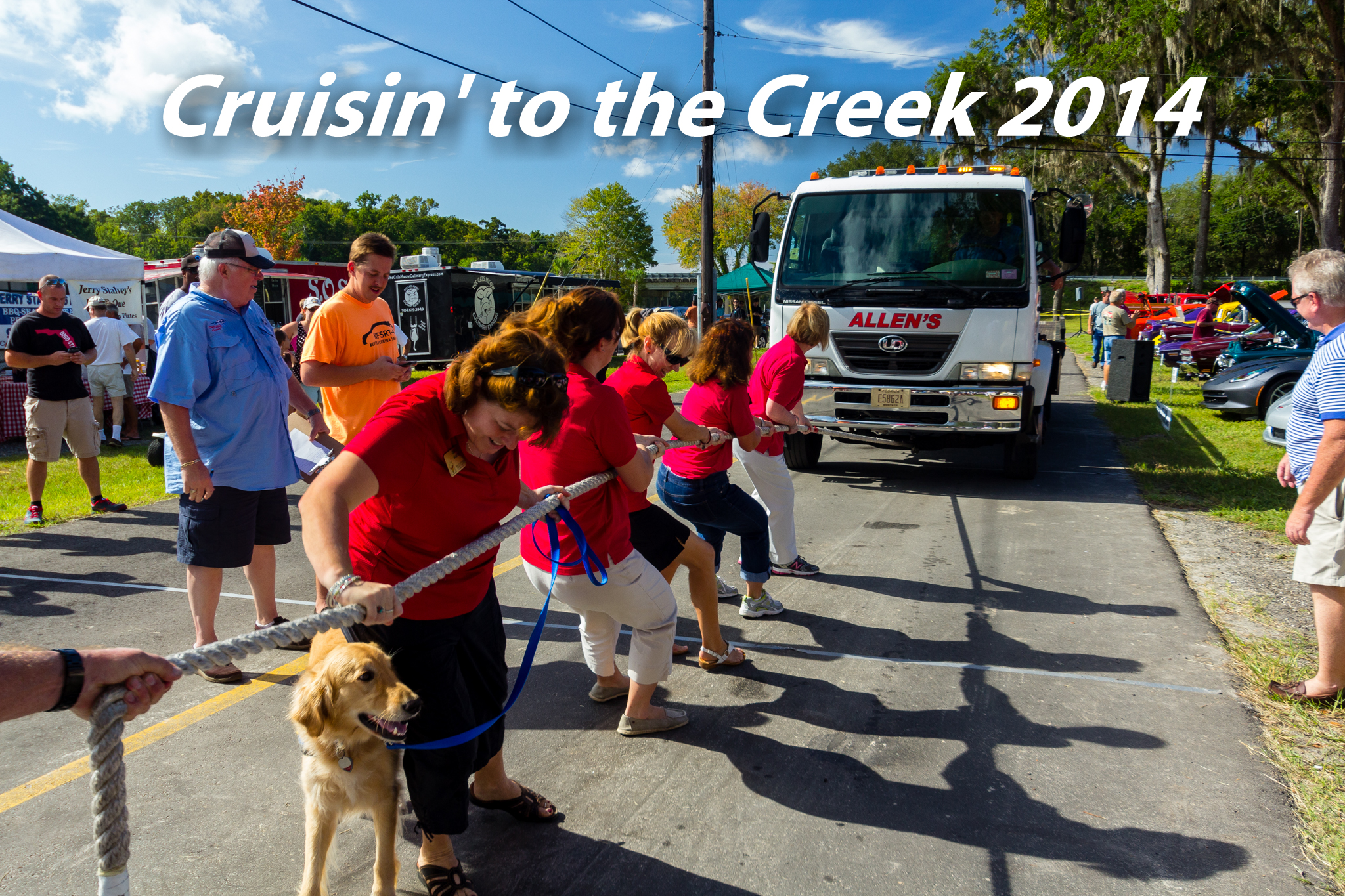 Ladies from the Ronald McDonald House participating in the Tow Drag.