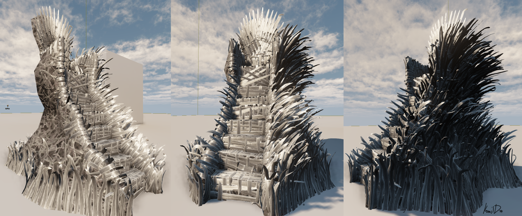 Iron Throne Room Udk Kamil Durzynski 3d Artist