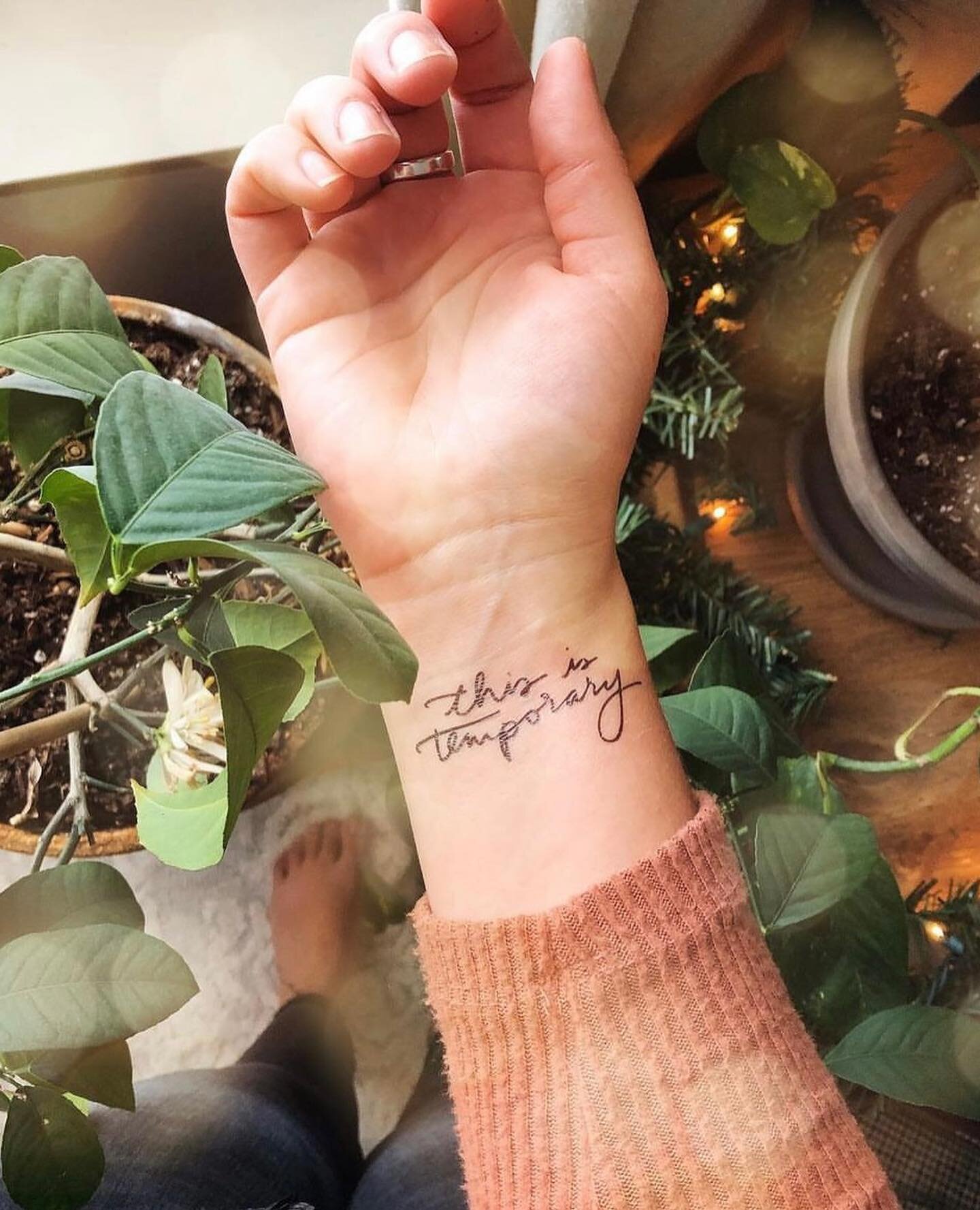 Who remembers the &ldquo;this is temporary&rdquo; temporary tattoos? I&rsquo;ve heard from people who wore these through tough times like childbirth and breakups, and of course the pandemic. It&rsquo;s hard to believe I released these way back in 201