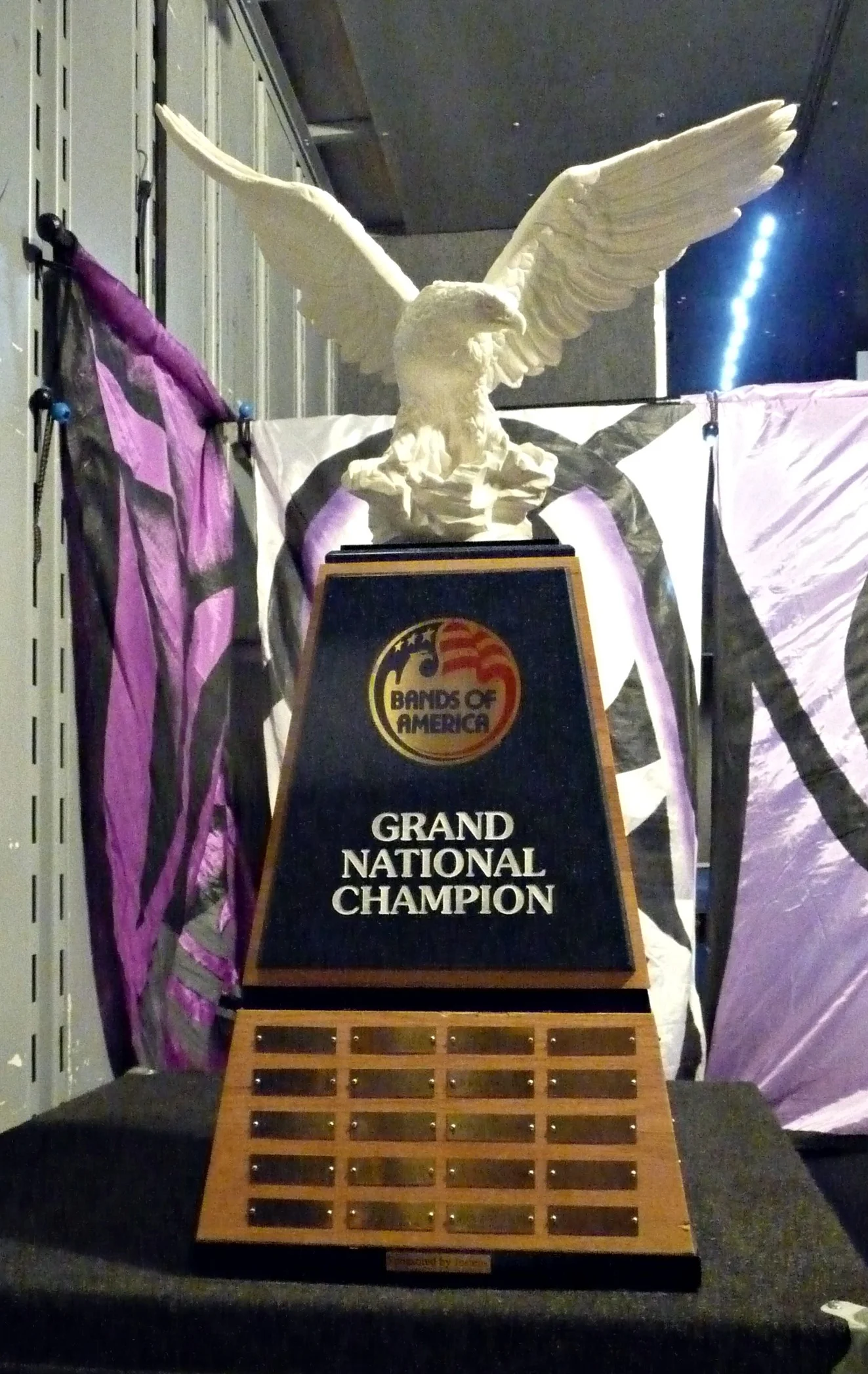 "The Eagle" - The coveted Bands of America Grand National Champion's traveling trophy, won by Broken Arrow HS (OK) in 2015