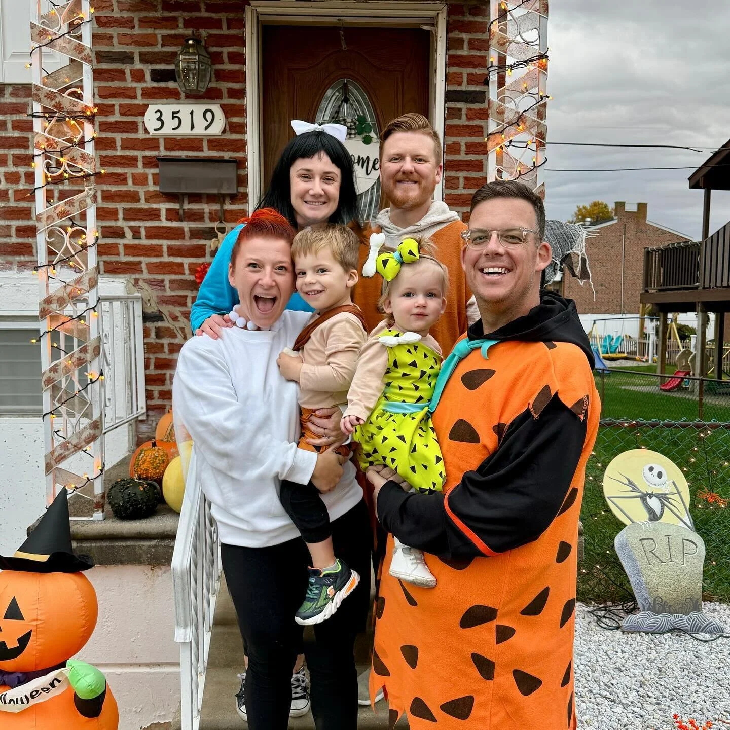 Happy Halloween from the Flintstones &amp; the Rubbles!
&bull;
&bull;
&bull;
#halloween #flintstones #family