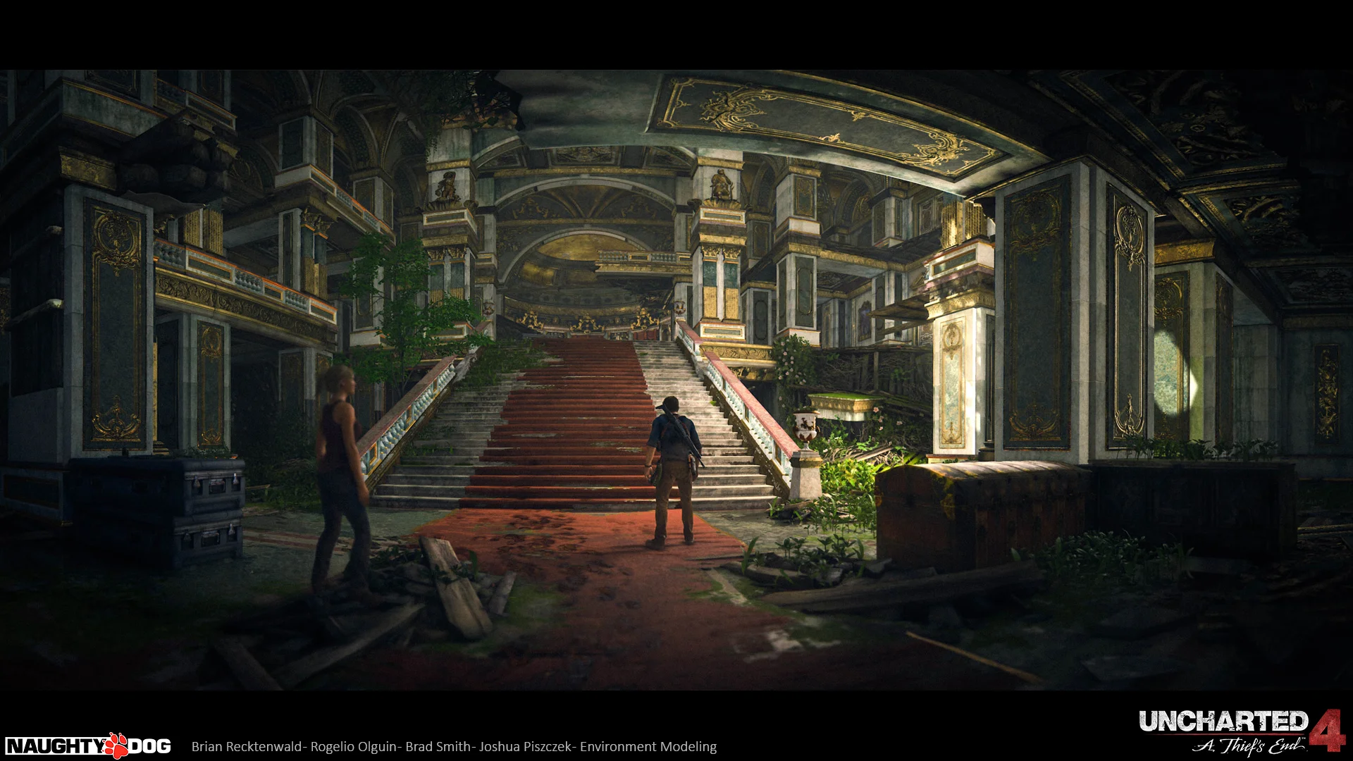 I helped model & set dress the main hall in Avery's mansion. Textures were done by Alice Gionchetta & Rogelio Olguin. Additional modeling by Rogelio Olguin, Brad Smith & Joshua Piszczek. Designed by Mark Davies. Lighting by Gabe Betancourt.