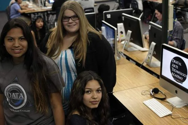 Donielle Gerrell, Araly Lopez, and Ariana Davis | Photo by Richard Liu, The Desert Sun