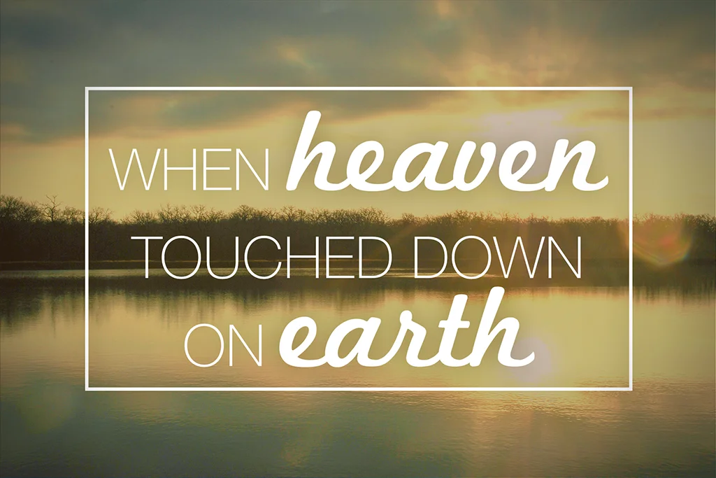 When heaven touched down on earth: Water into Wine