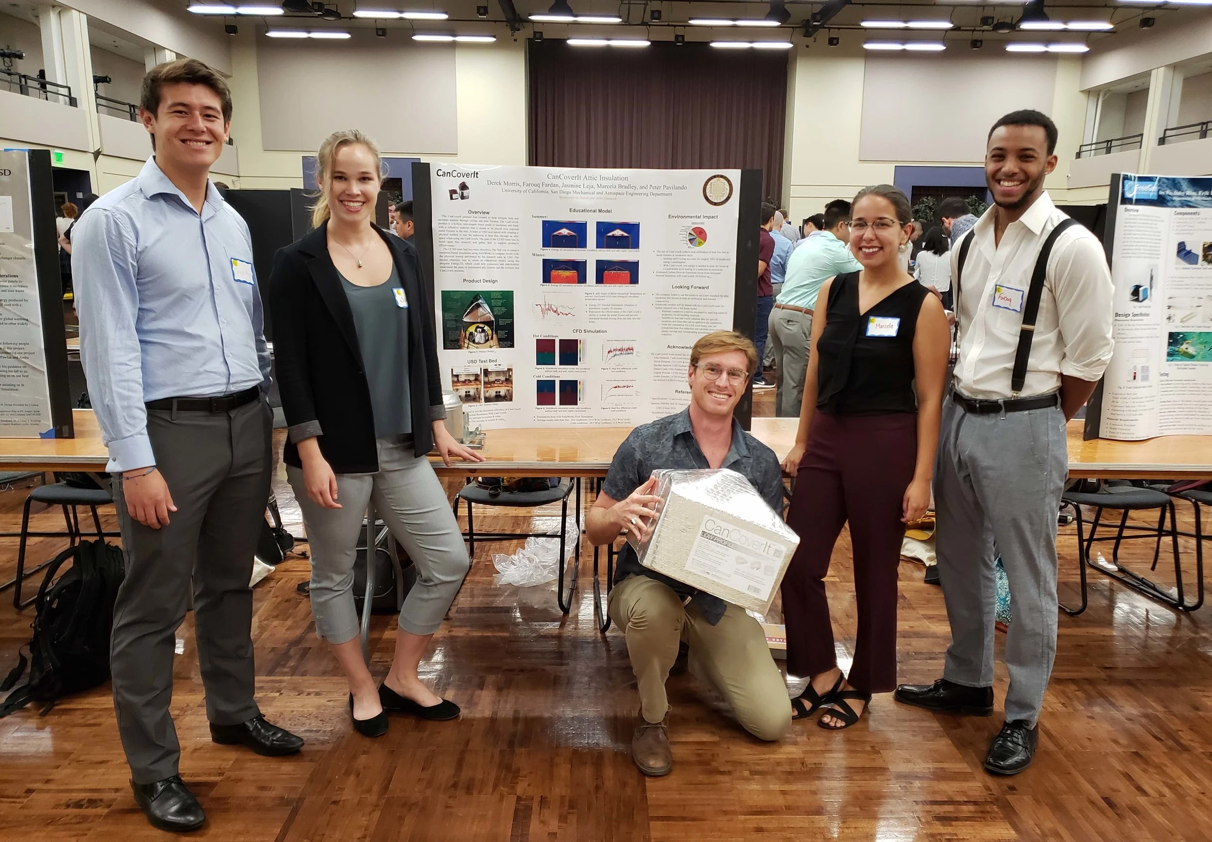 UCSD student team at final poster session
