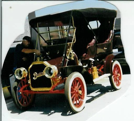This is a picture of me with my 1908 Buick