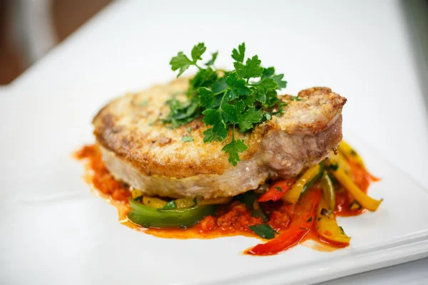 Almond Crusted Pork Chops