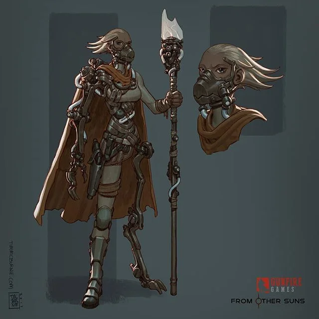 Here is some Character concept design done while working with Gunfire Games on their vr title From other Suns. #drawing #conceptart #scifi #gunfiregames #fromothersuns #spacepirates #captain #badass #adventure #characterdesign #comicbookart