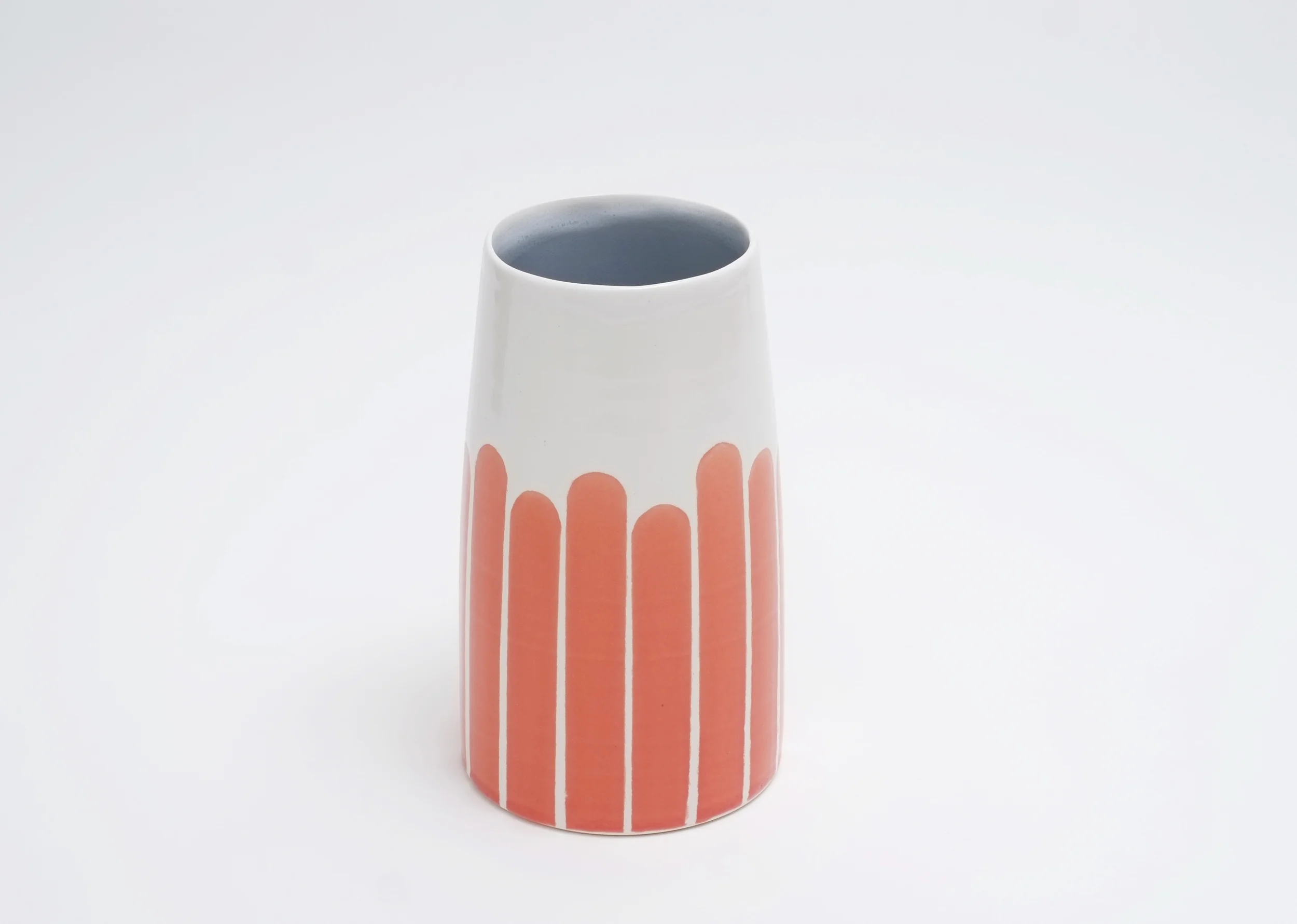Red striped med vase.jpg