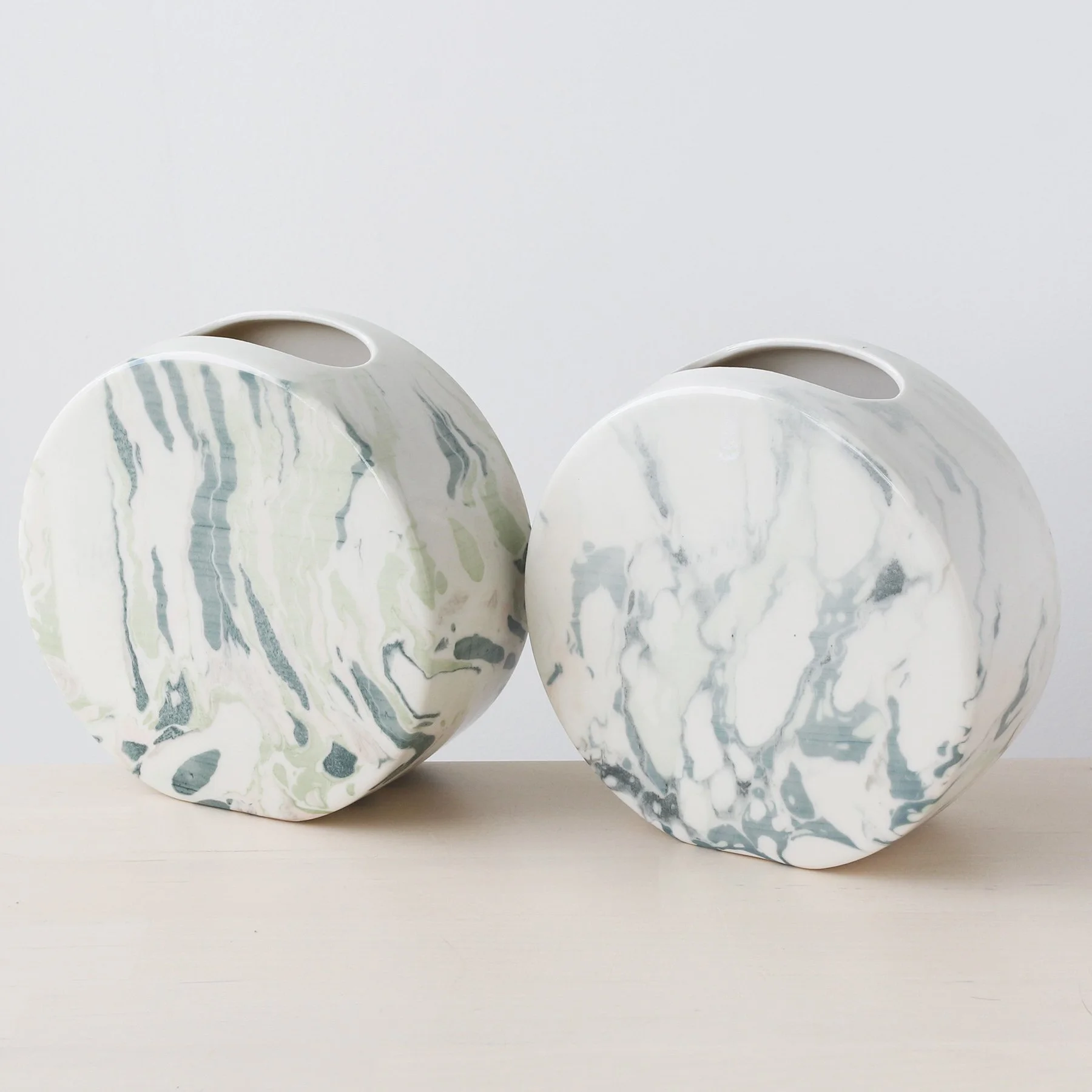 Marbled Circle Vase
