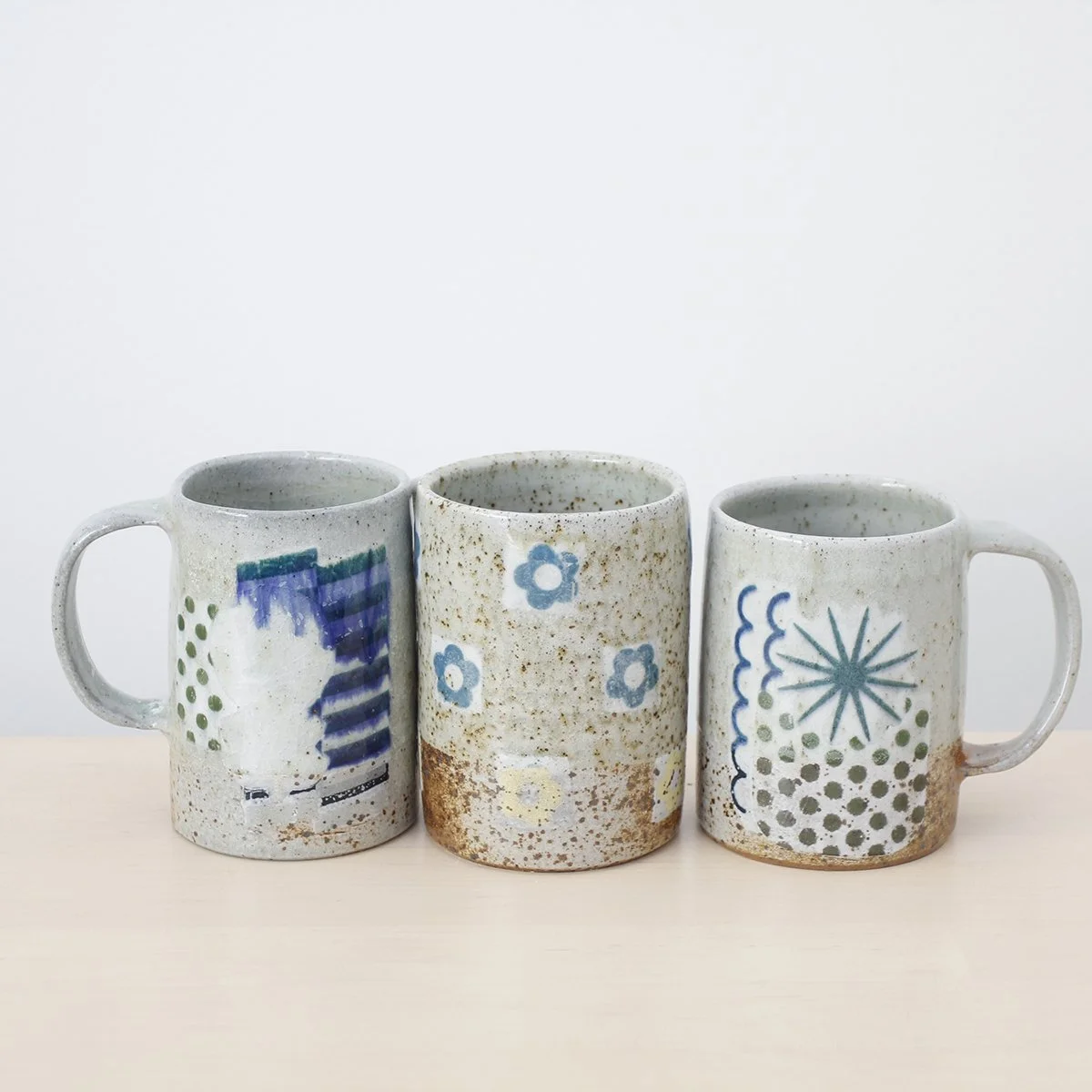 Tall Soda Floral Collage Mug
