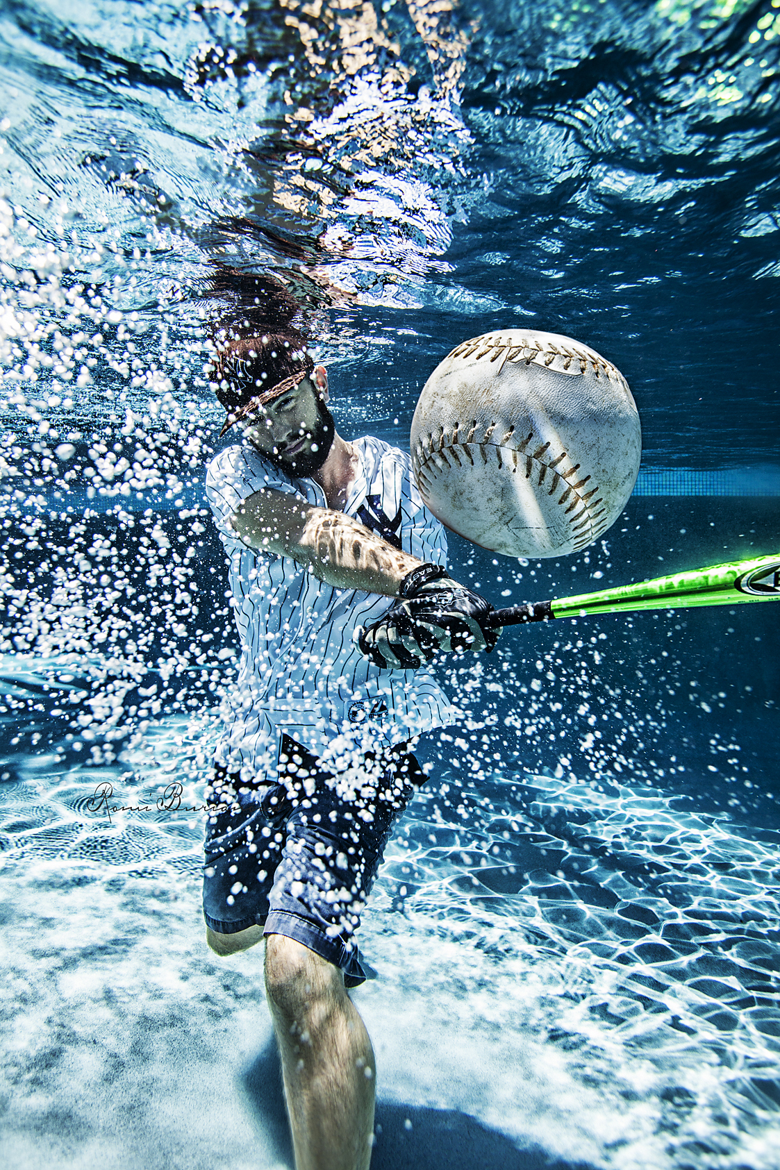 Underwater baseball