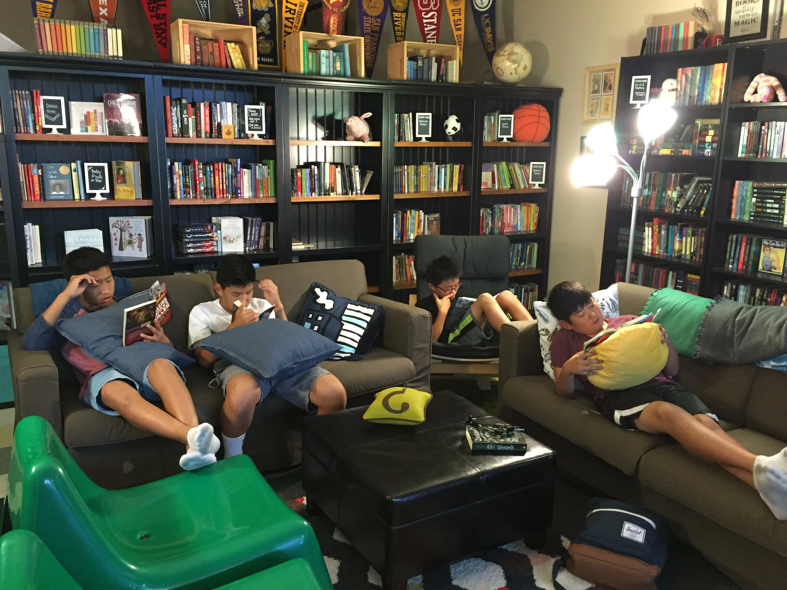 Emily recognized this as a truly extraordinary moment—middle school boys voluntarily reading!