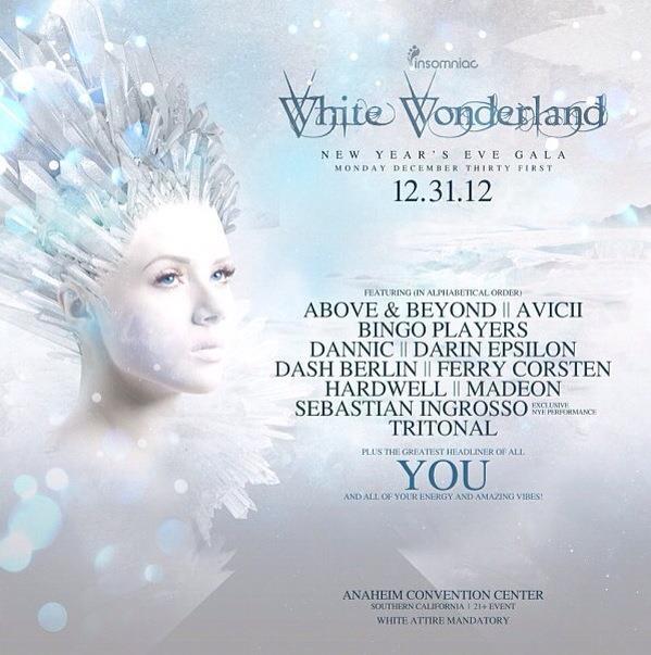 White Wonderland promo campaign Insomniac