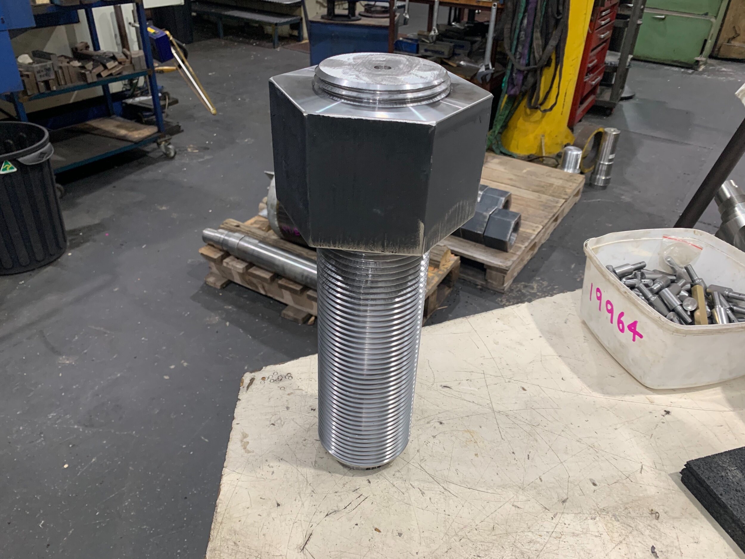 CNC Machining - M100 Nut and Stud