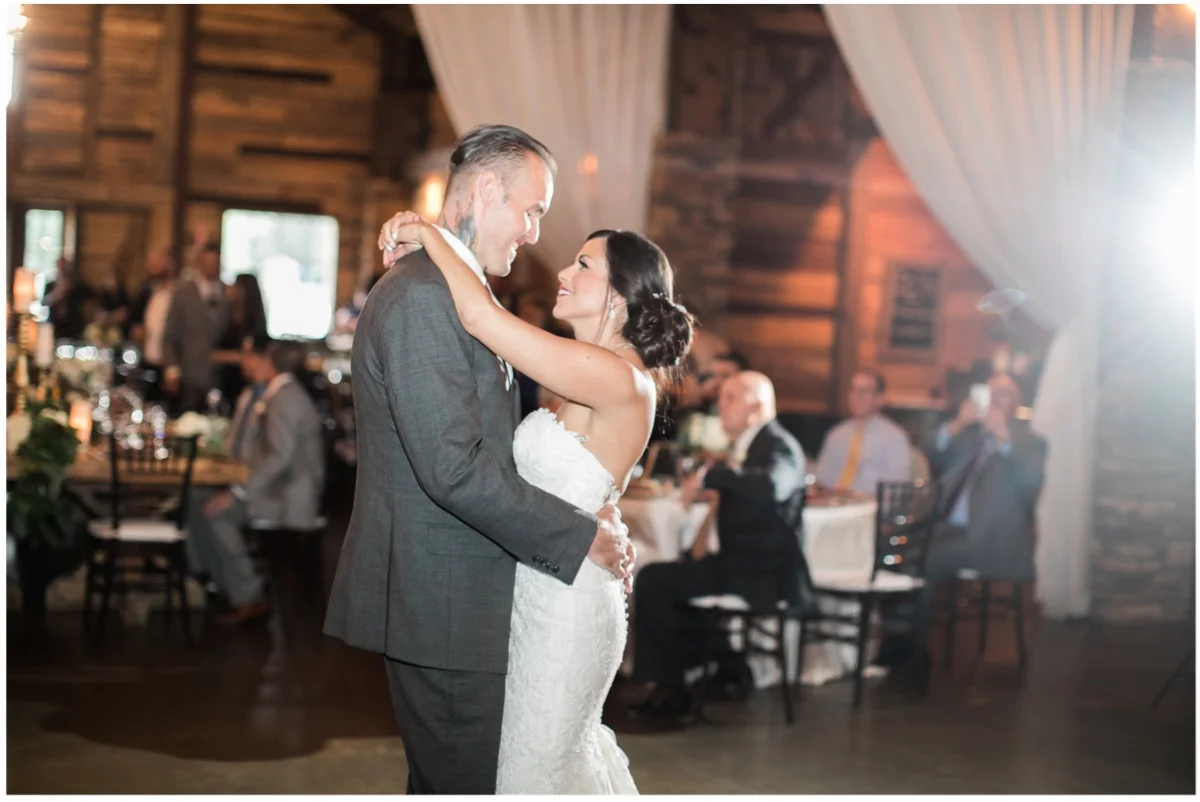 First dance. I LOVE how they look at each other!