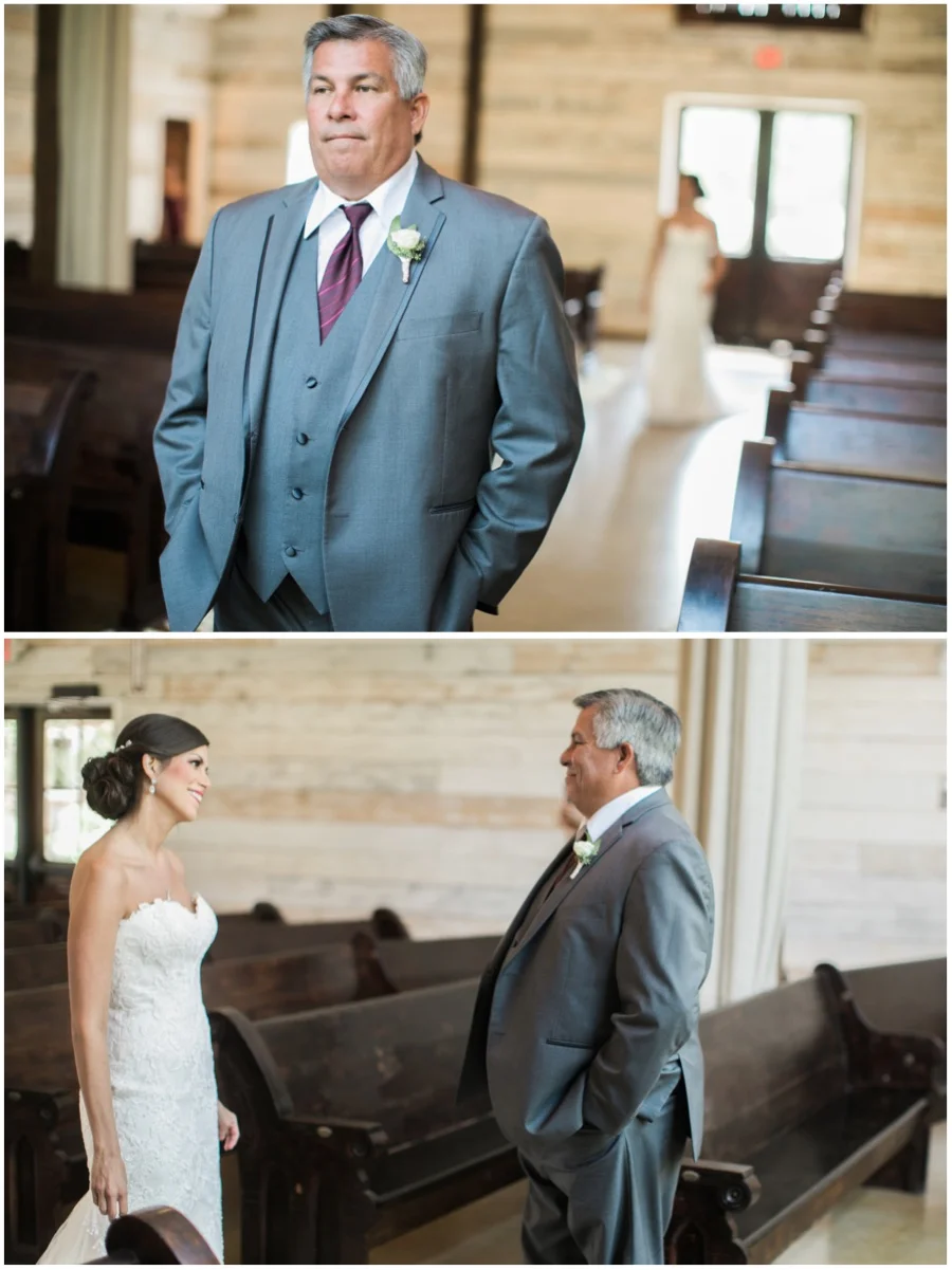 First look with her father