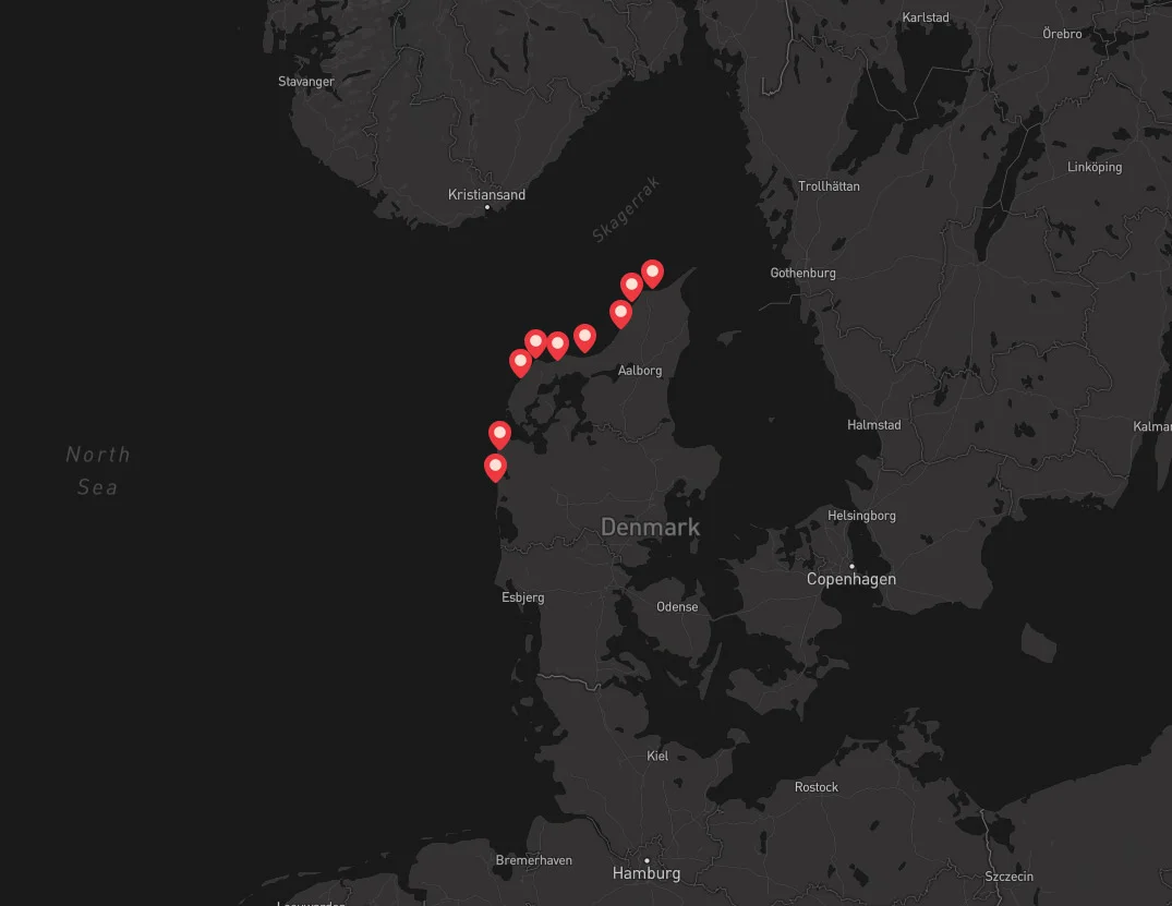 The Wreckage Project is spanning more than 200 kilometers of danish coast line.