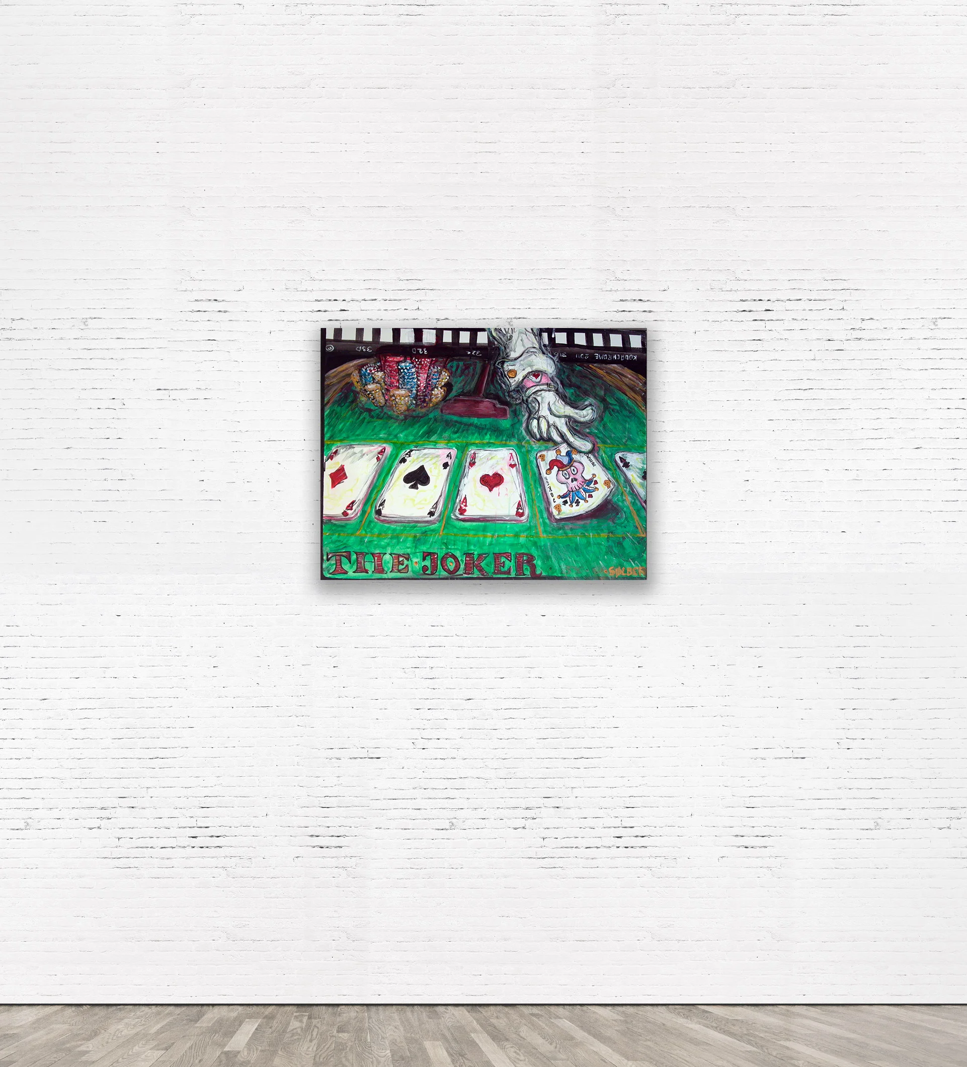 "The Joker" 2013 80 x 60 cm Acrylic on canvas. SOLD.