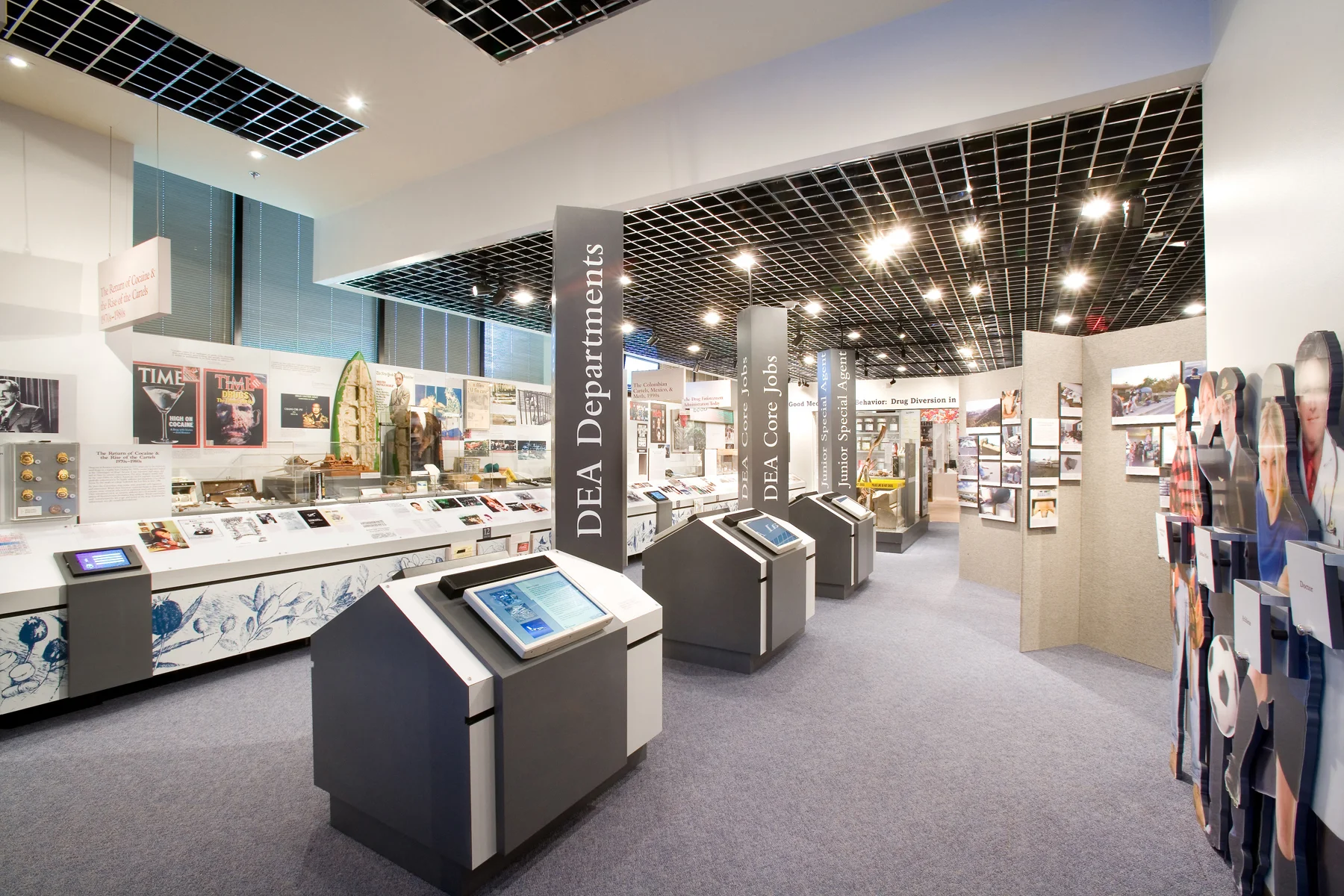 Graphics for DEA Museum Permanent Exhibit, Drugs in America