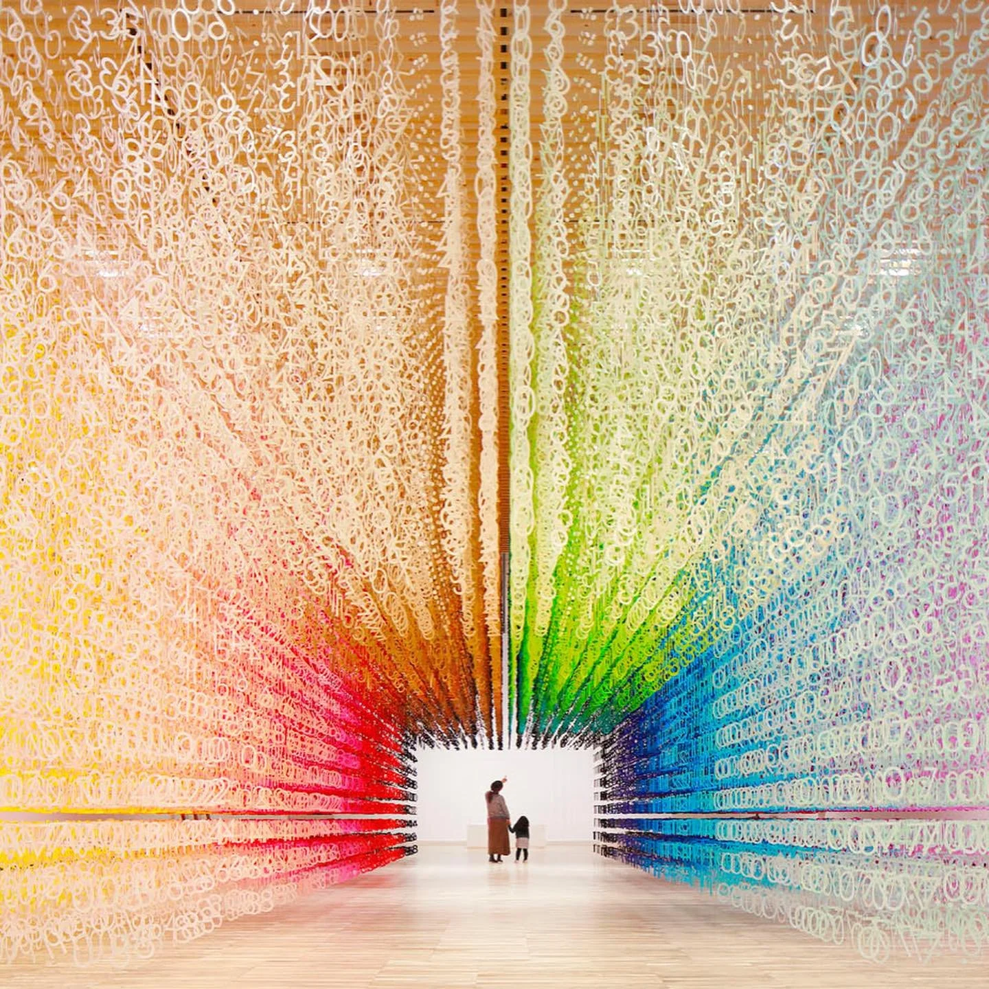 Composed by 120,000 numeral figures from &ldquo;0&rdquo; to &ldquo;9&rdquo;, and a symbol &ldquo;:&rdquo;, the installation &ldquo;COLOR OF TIME&rdquo; superimposes the sensory element &ldquo;color&rdquo;, and the mathematical element &ldquo;time&rdq