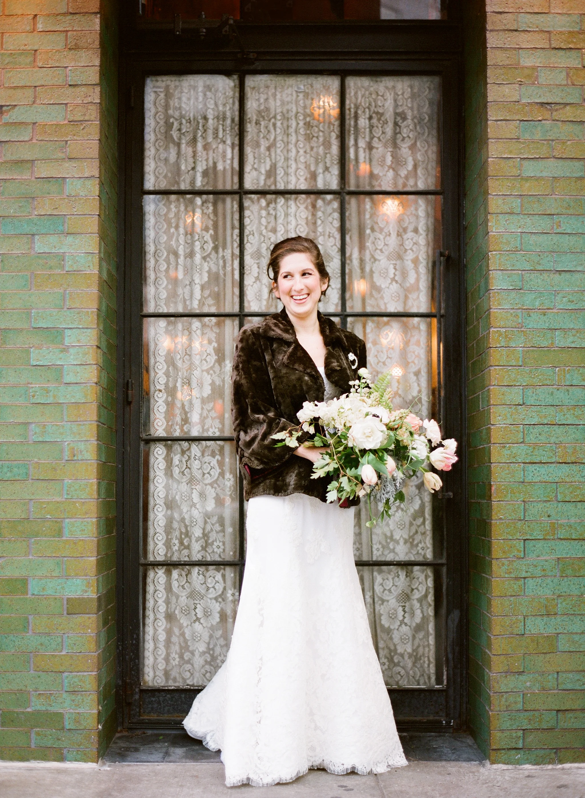 Winter bride! Photo by Heather Waraksa