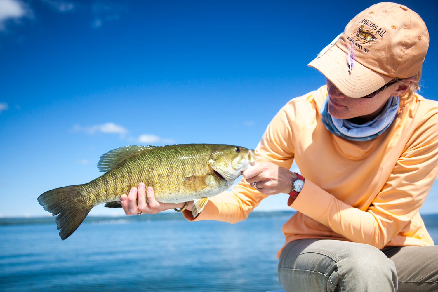 Look at how calm it was out there! 69 degrees out, perfectly calm water and high, blue skies. You really can't ask for a better place to be, the fish are just a bonus.