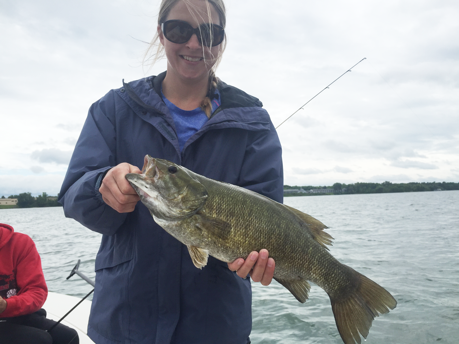 Mia from Duluth had a great time on the Bay with her husband Matt. Lots of laughs and fun fishing.