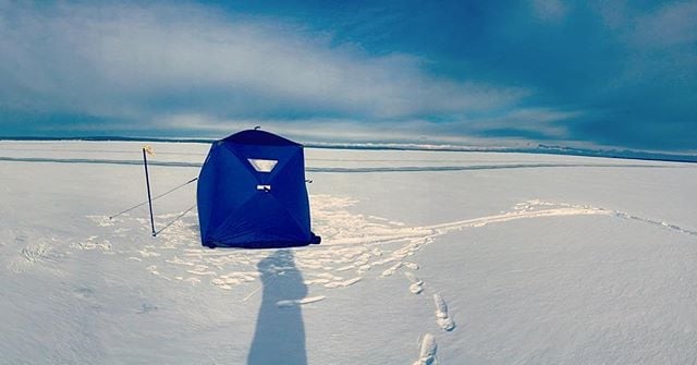 There's ice to fish, but just be careful out there. The best ice right now is right out in front of Ashland, and the fishing has been decent out there. 