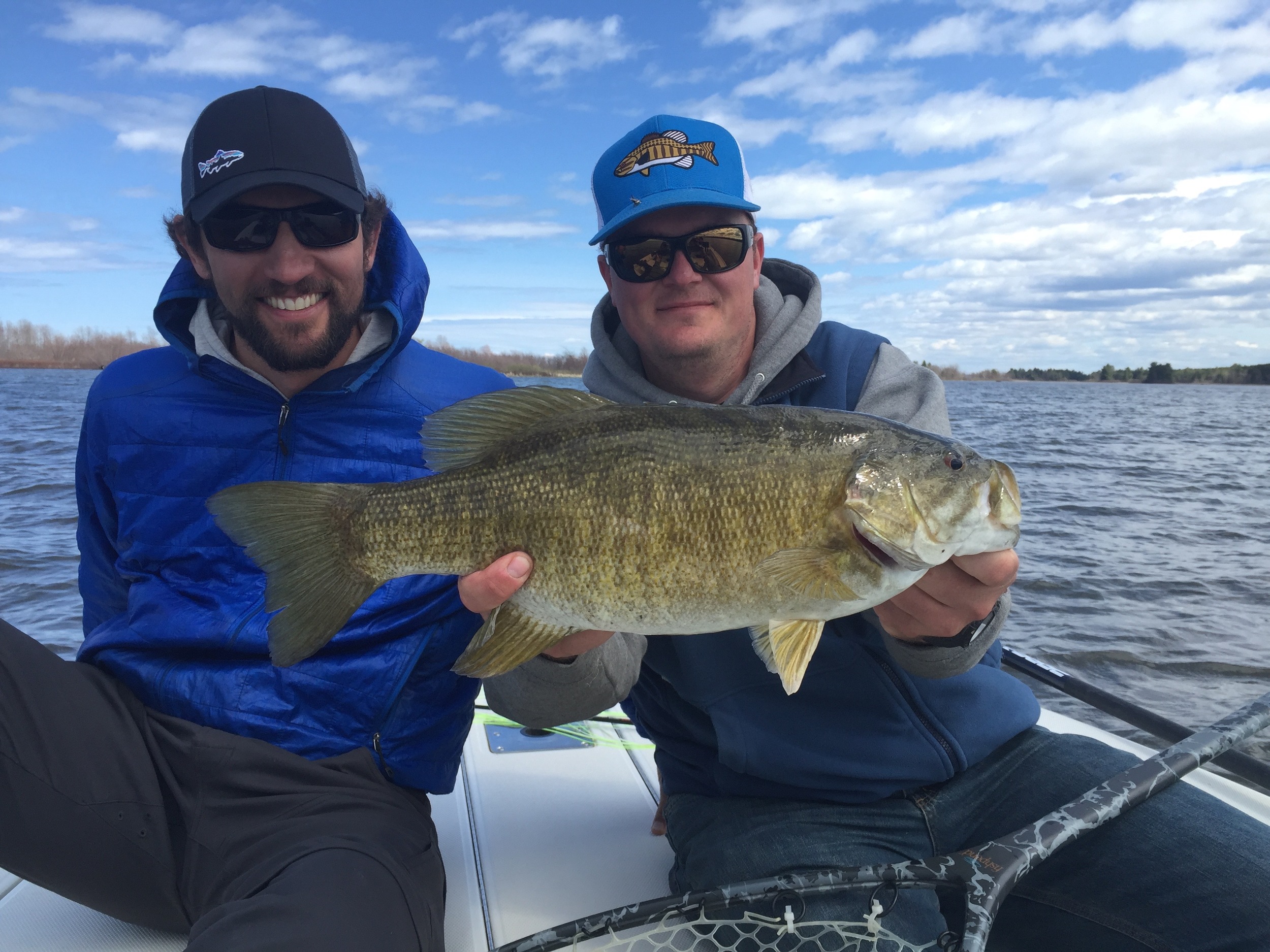 Micheal and Drew toughed it out and put some fish in the boat during some of the worst conditions you could ask for. At least there was nobody else around, and there were a couple happy fish.