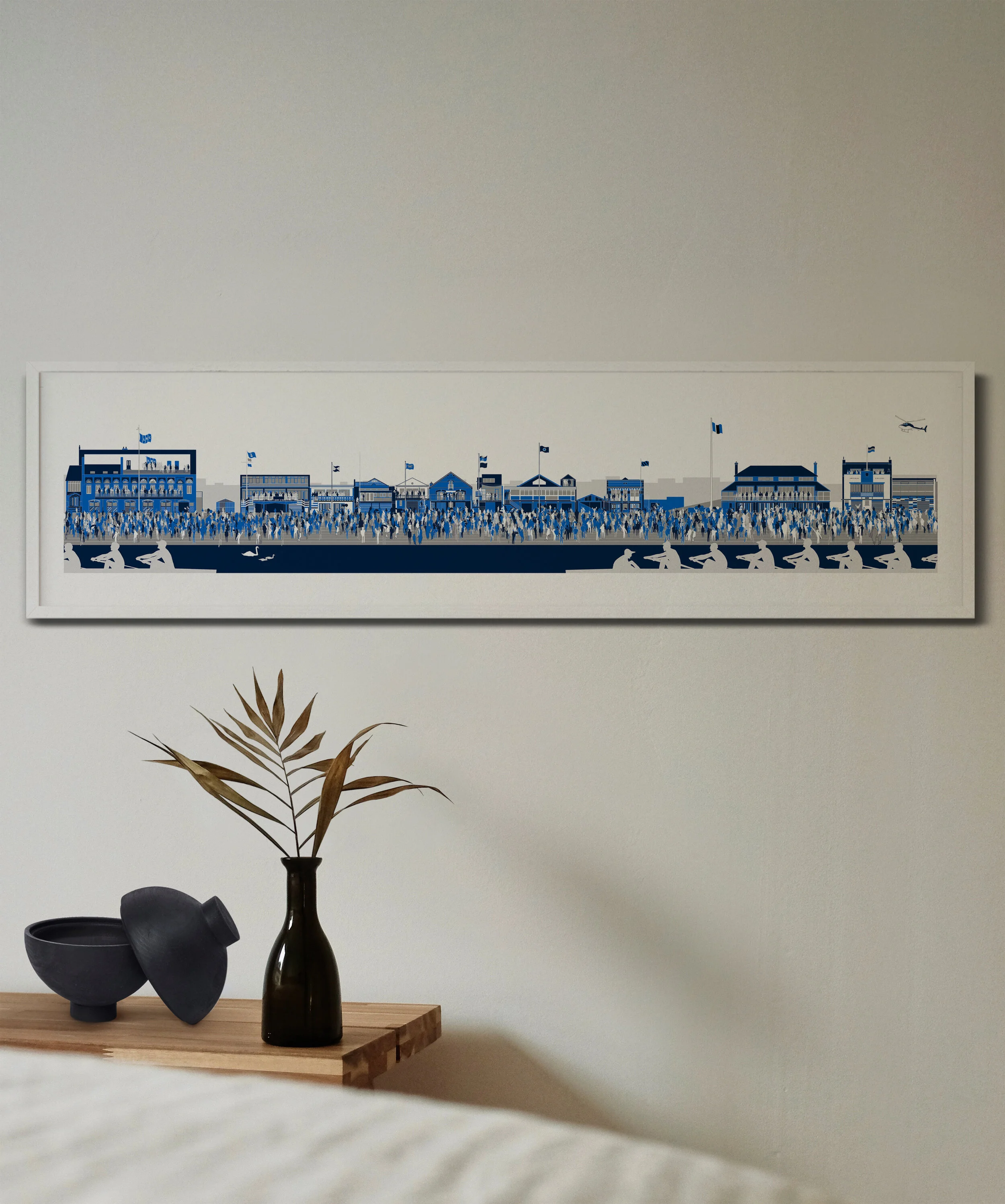 Putney Rowing Print 'The Rowing Clubs on Putney Embankment' Limited Edition (50) Print ...