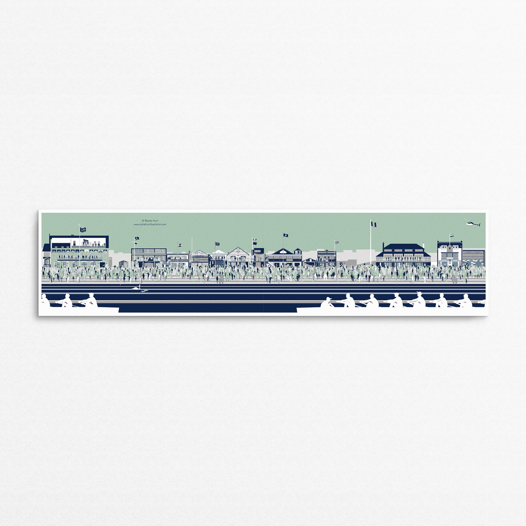 Putney Rowing Print 'The Boat Race at Putney' - 4 pack — Rachel Hunt Illustration ...